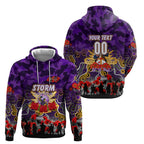 Personalized Storm ANZAC Day Hoodie Australian Army - Lest We Forget