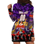 Personalized Storm ANZAC Day Hoodie Dress Australian Army - Lest We Forget