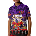 Personalized Storm ANZAC Day Kid Polo Shirt Australian Army - Lest We Forget
