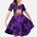 Personalized Storm ANZAC Day Kid Short Sleeve Dress Australian Army - Lest We Forget
