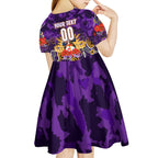 Personalized Storm ANZAC Day Kid Short Sleeve Dress Australian Army - Lest We Forget