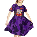 Personalized Storm ANZAC Day Kid Short Sleeve Dress Australian Army - Lest We Forget