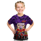 Personalized Storm ANZAC Day Kid T Shirt Australian Army - Lest We Forget