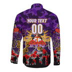 Personalized Storm ANZAC Day Long Sleeve Button Shirt Australian Army - Lest We Forget