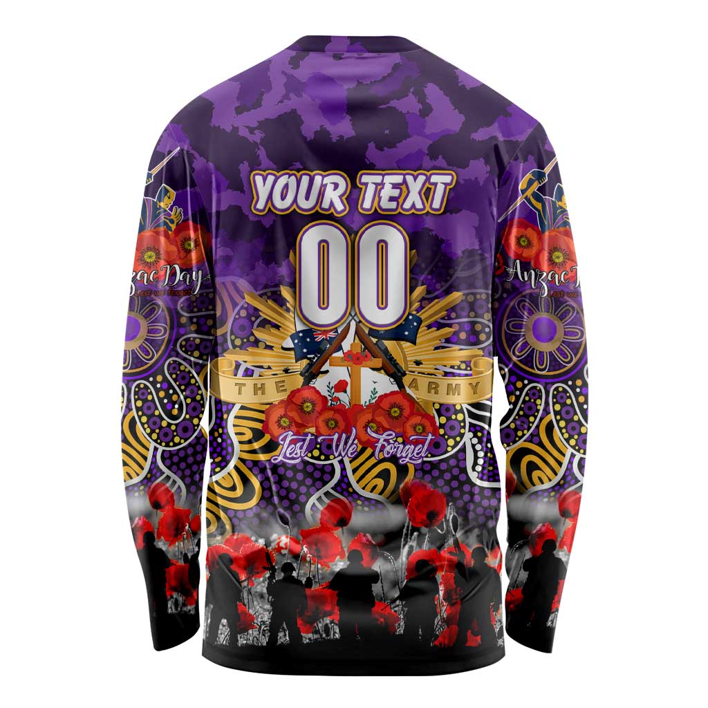 Personalized Storm ANZAC Day Long Sleeve Shirt Australian Army - Lest We Forget