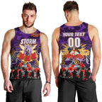 Personalized Storm ANZAC Day Men Tank Top Australian Army - Lest We Forget