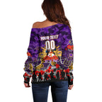 Personalized Storm ANZAC Day Off Shoulder Sweater Australian Army - Lest We Forget