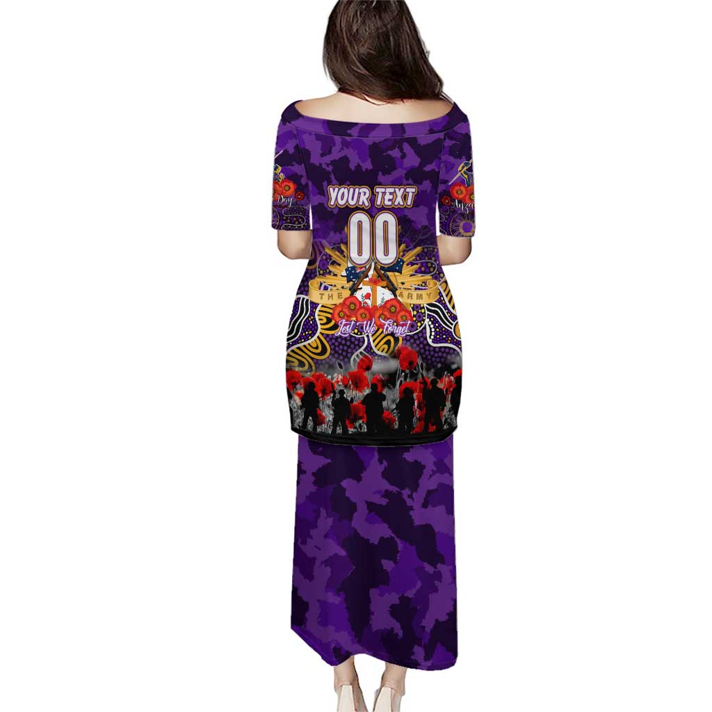 Personalized Storm ANZAC Day Puletasi Australian Army - Lest We Forget