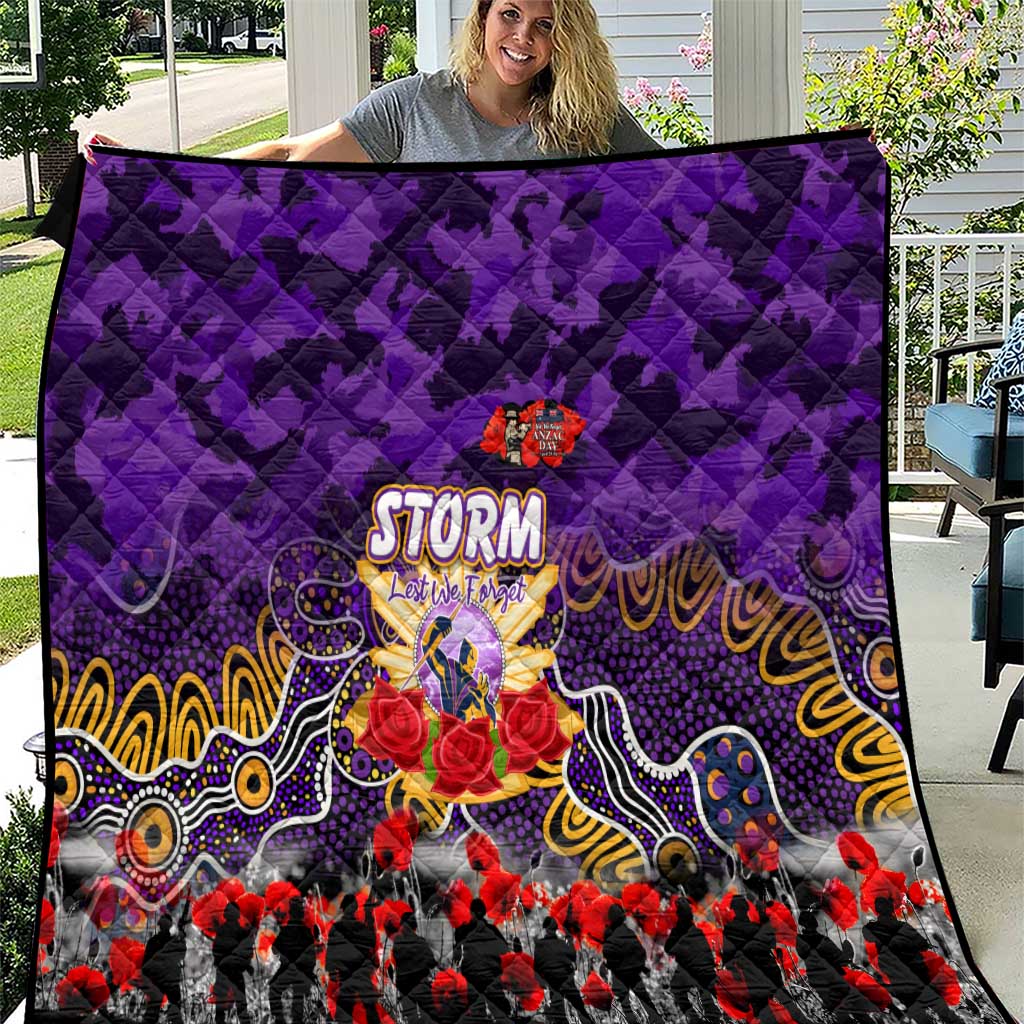 Storm ANZAC Day Quilt Australian Army - Lest We Forget