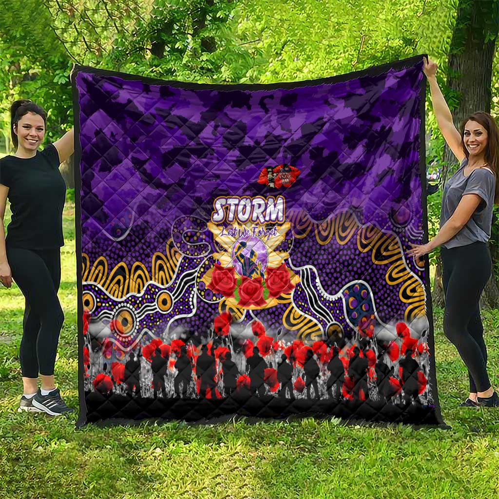 Storm ANZAC Day Quilt Australian Army - Lest We Forget