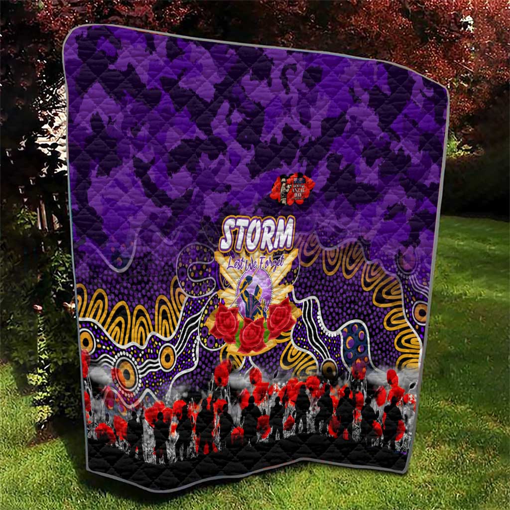 Storm ANZAC Day Quilt Australian Army - Lest We Forget