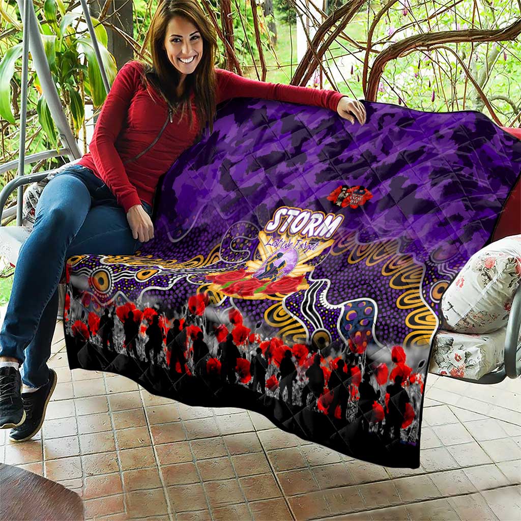 Storm ANZAC Day Quilt Australian Army - Lest We Forget