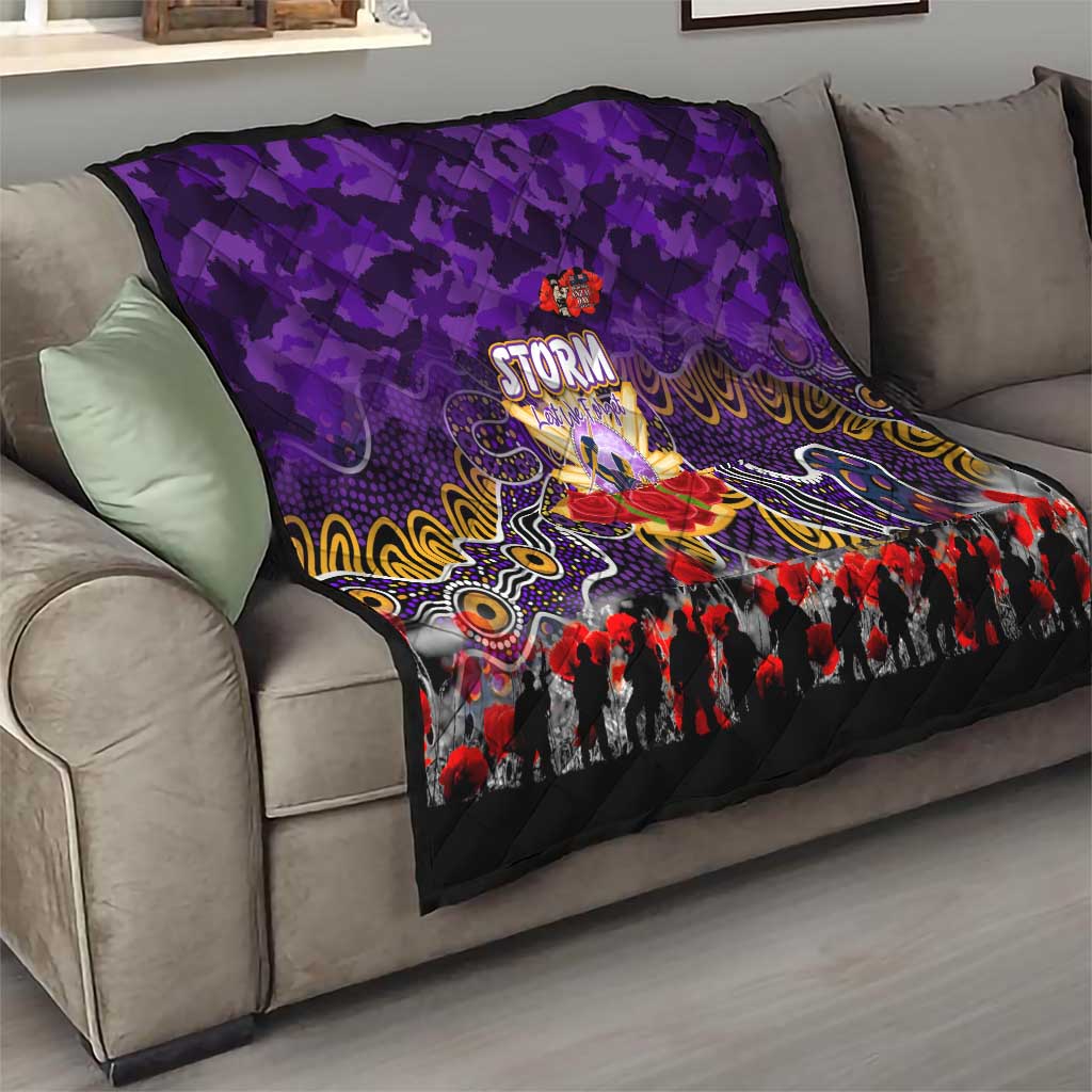 Storm ANZAC Day Quilt Australian Army - Lest We Forget