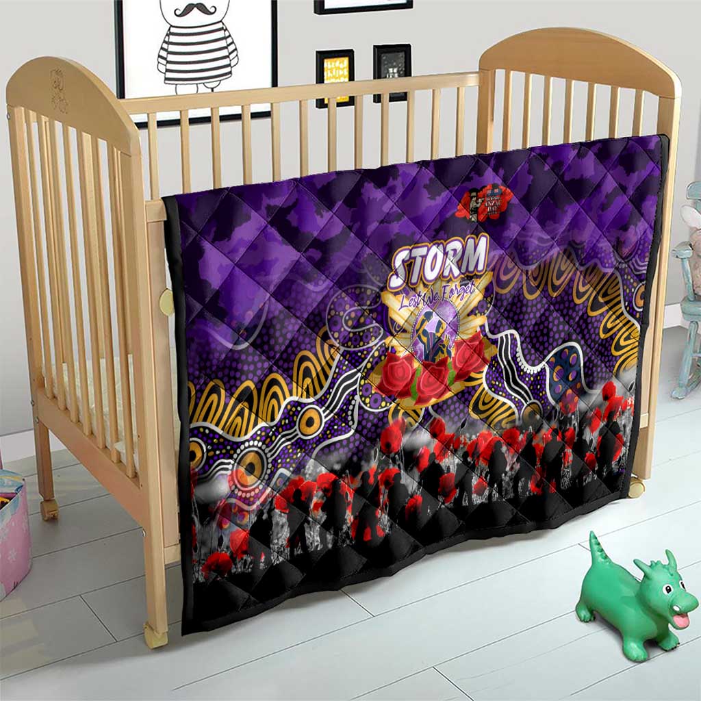 Storm ANZAC Day Quilt Australian Army - Lest We Forget