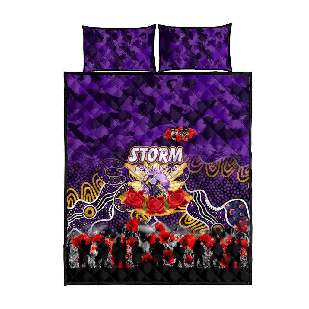 Storm ANZAC Day Quilt Bed Set Australian Army - Lest We Forget