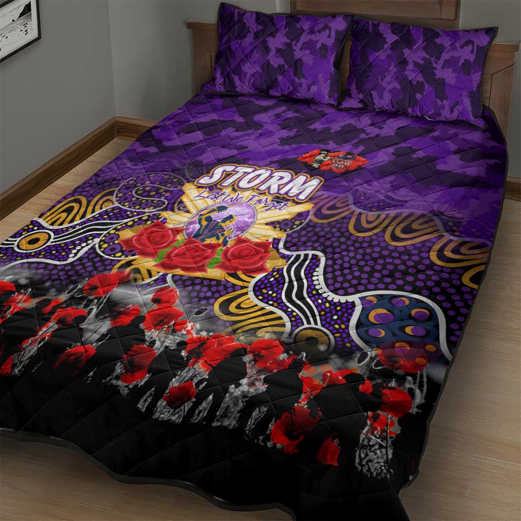 Storm ANZAC Day Quilt Bed Set Australian Army - Lest We Forget