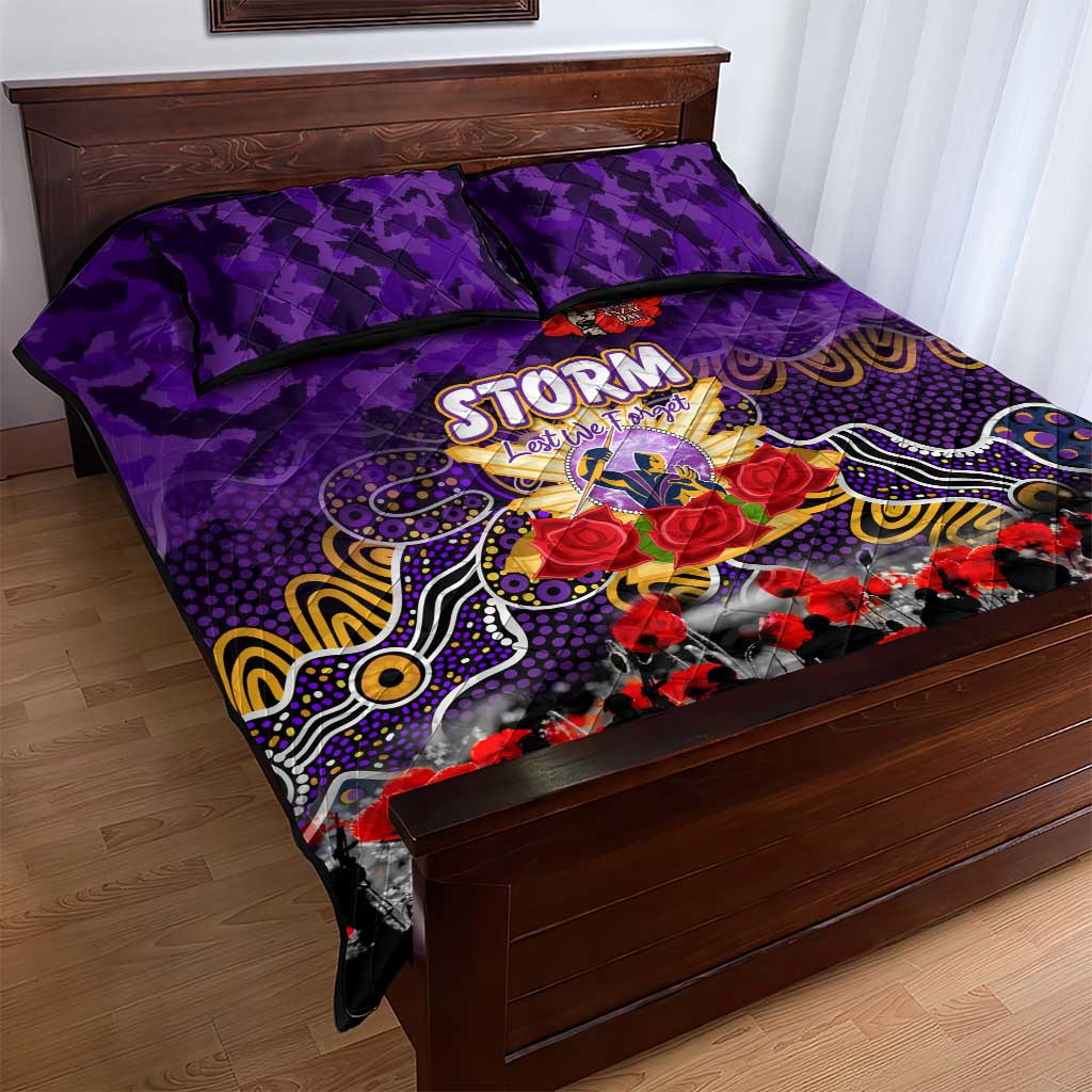 Storm ANZAC Day Quilt Bed Set Australian Army - Lest We Forget
