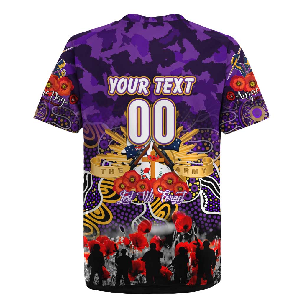 Personalized Storm ANZAC Day Rugby Jersey Australian Army - Lest We Forget