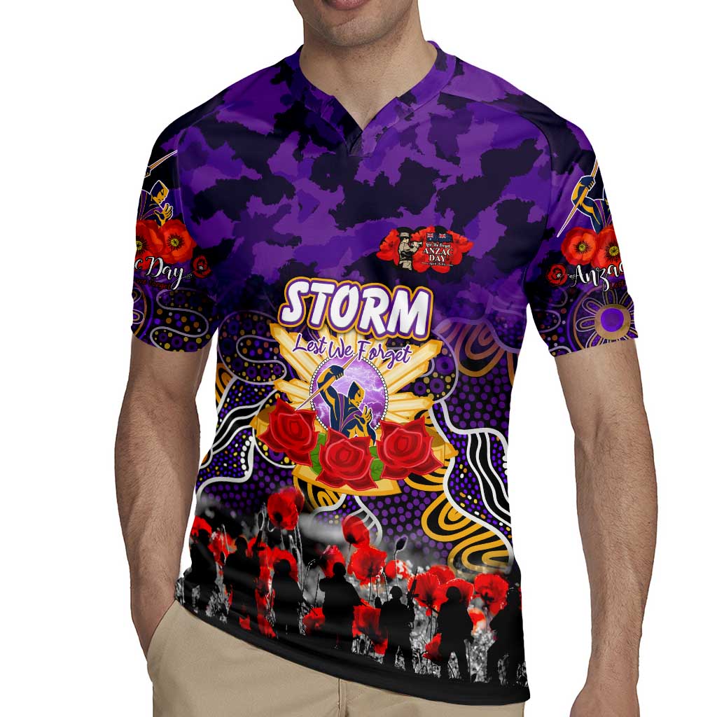 Personalized Storm ANZAC Day Rugby Jersey Australian Army - Lest We Forget