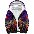 Personalized Storm ANZAC Day Sherpa Hoodie Australian Army - Lest We Forget