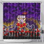 Storm ANZAC Day Shower Curtain Australian Army - Lest We Forget