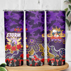 Personalized Storm ANZAC Day Skinny Tumbler Australian Army - Lest We Forget