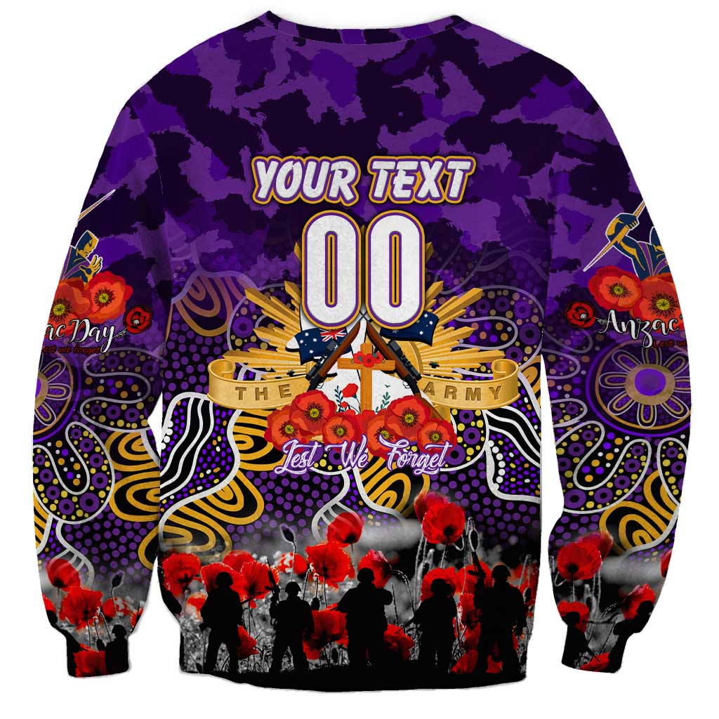 Personalized Storm ANZAC Day Sweatshirt Australian Army - Lest We Forget