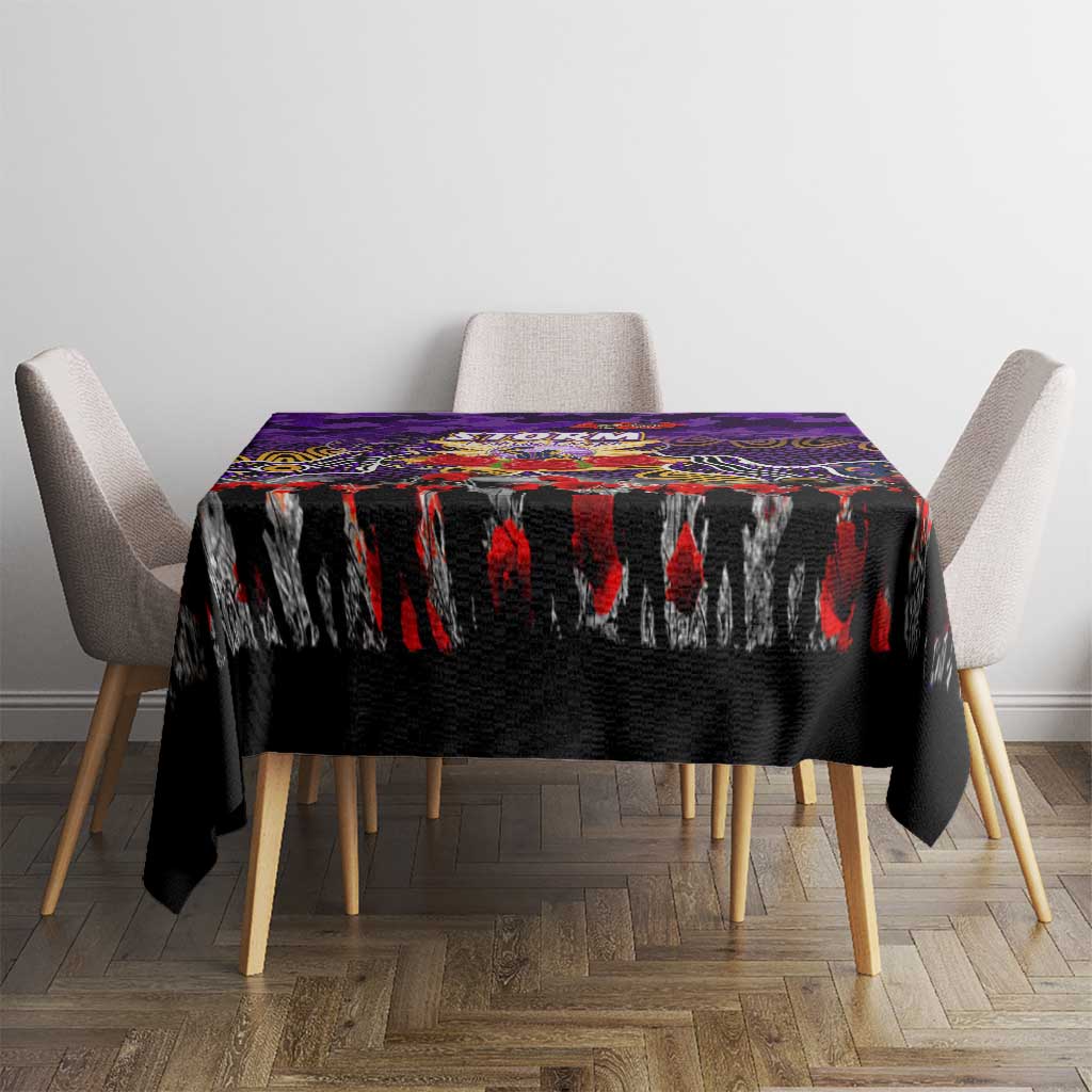 Storm ANZAC Day Tablecloth Australian Army - Lest We Forget