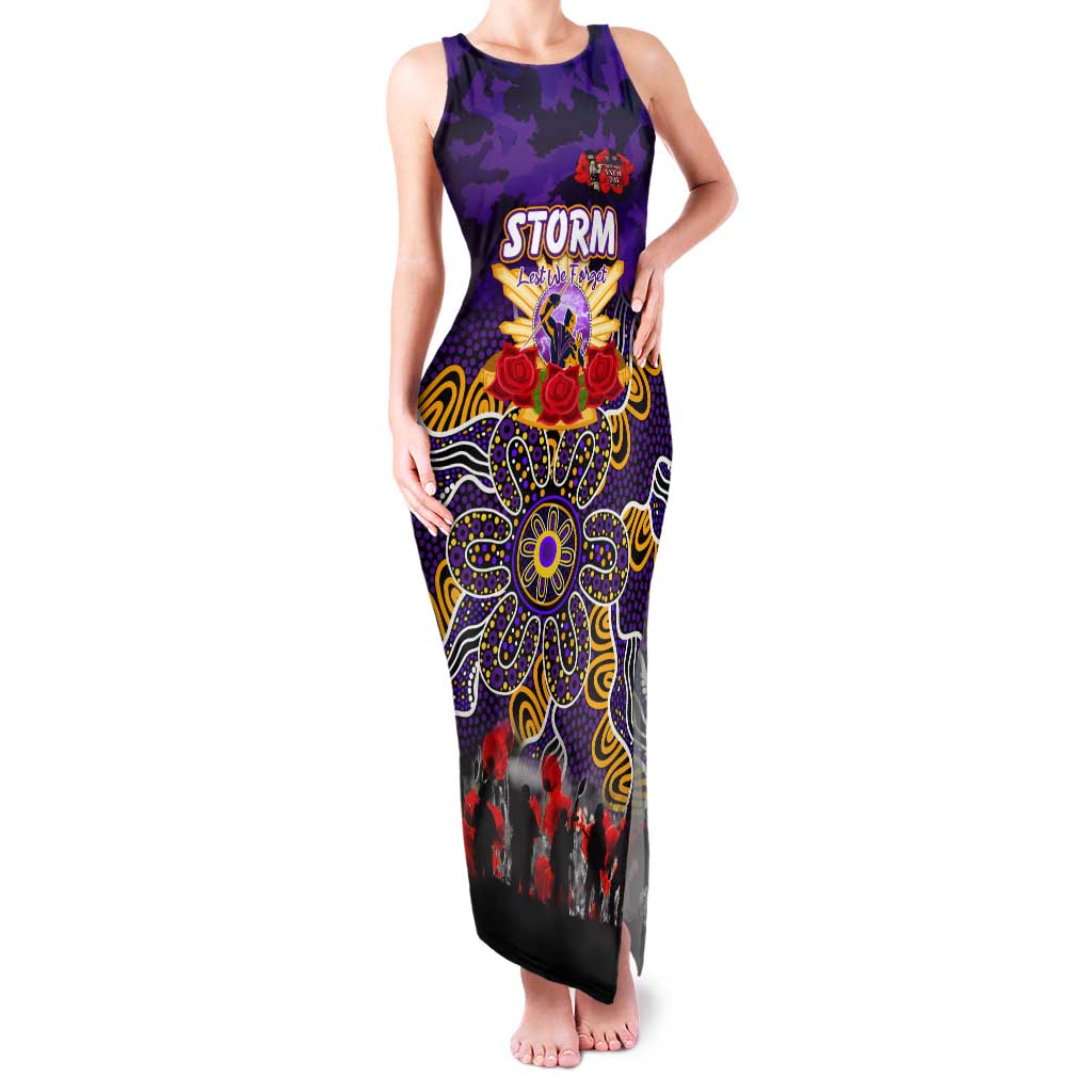 Personalized Storm ANZAC Day Tank Maxi Dress Australian Army - Lest We Forget