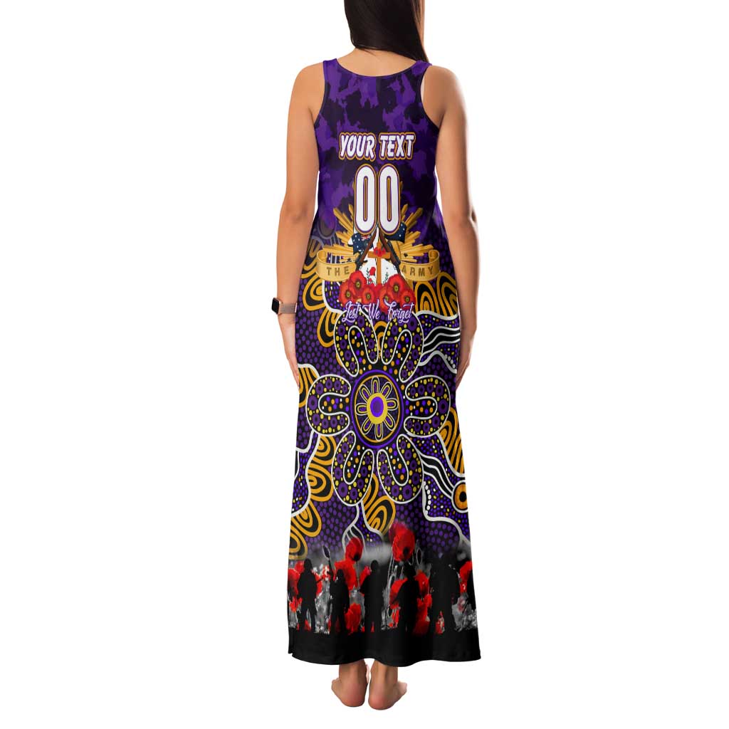 Personalized Storm ANZAC Day Tank Maxi Dress Australian Army - Lest We Forget