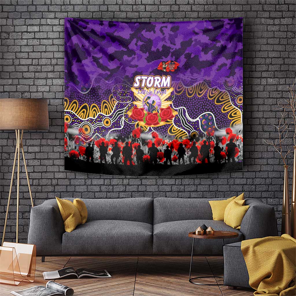 Storm ANZAC Day Tapestry Australian Army - Lest We Forget
