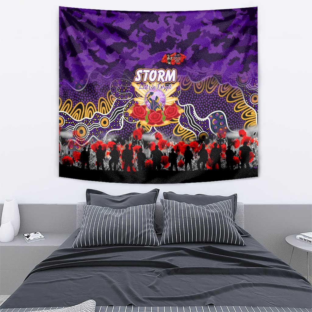 Storm ANZAC Day Tapestry Australian Army - Lest We Forget