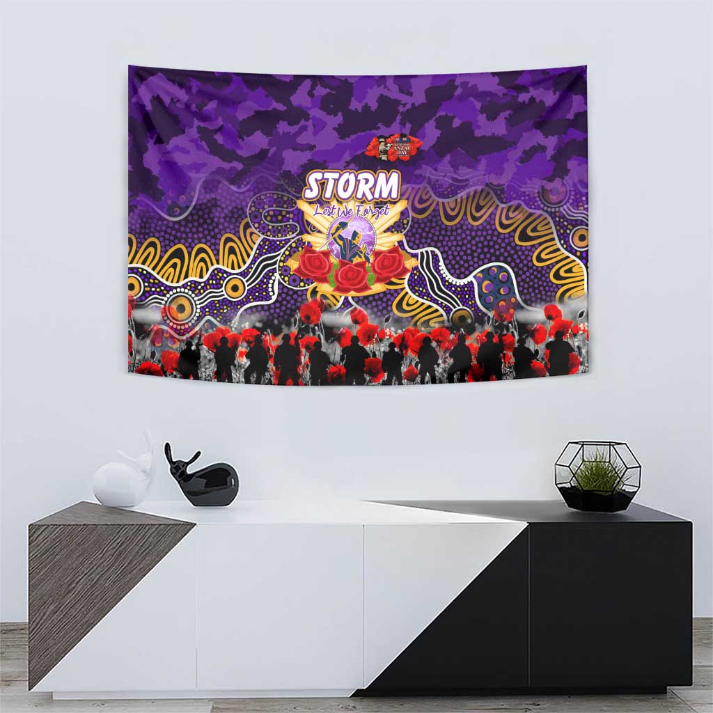 Storm ANZAC Day Tapestry Australian Army - Lest We Forget