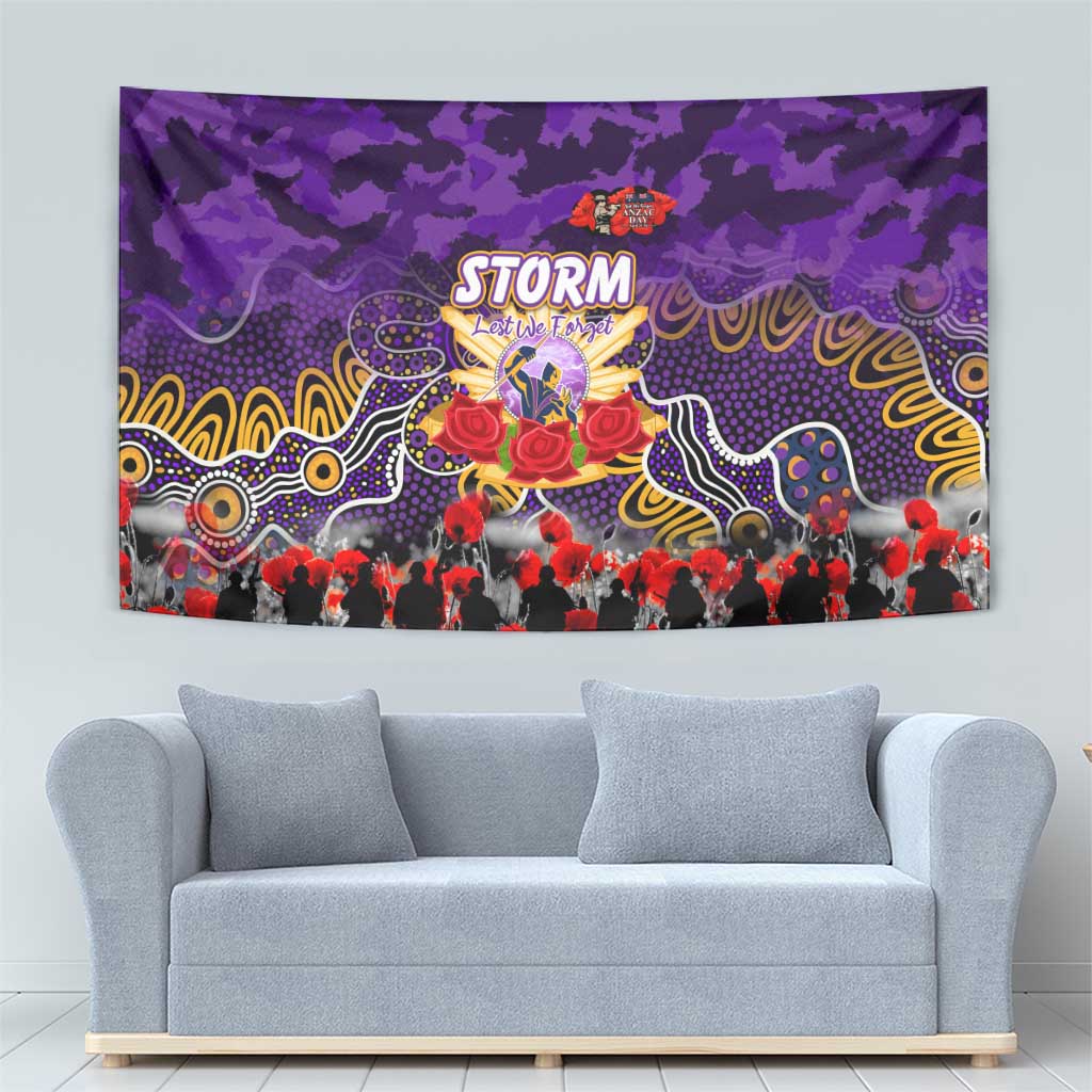 Storm ANZAC Day Tapestry Australian Army - Lest We Forget