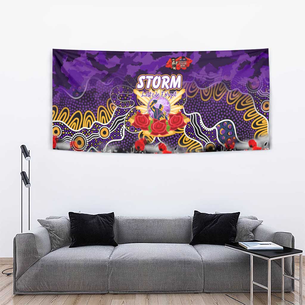 Storm ANZAC Day Tapestry Australian Army - Lest We Forget