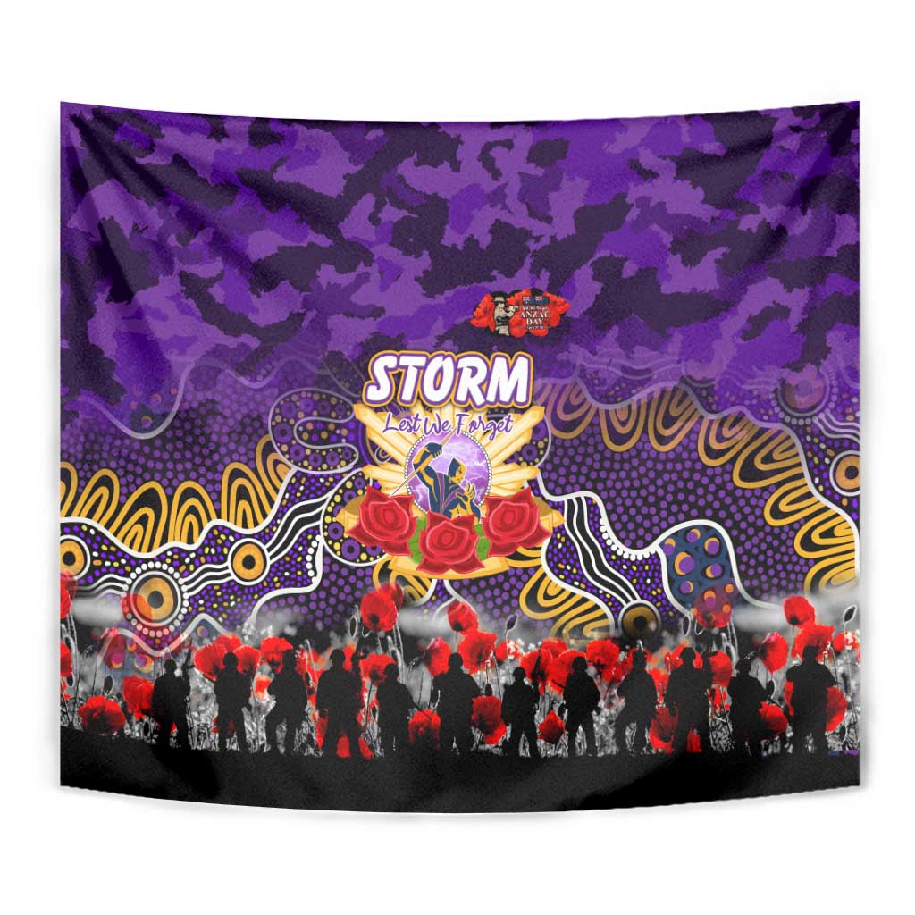 Storm ANZAC Day Tapestry Australian Army - Lest We Forget