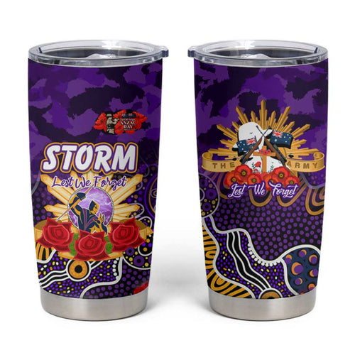 Personalized Storm ANZAC Day Tumbler Cup Australian Army - Lest We Forget