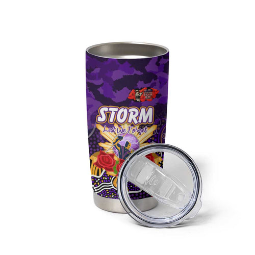 Personalized Storm ANZAC Day Tumbler Cup Australian Army - Lest We Forget