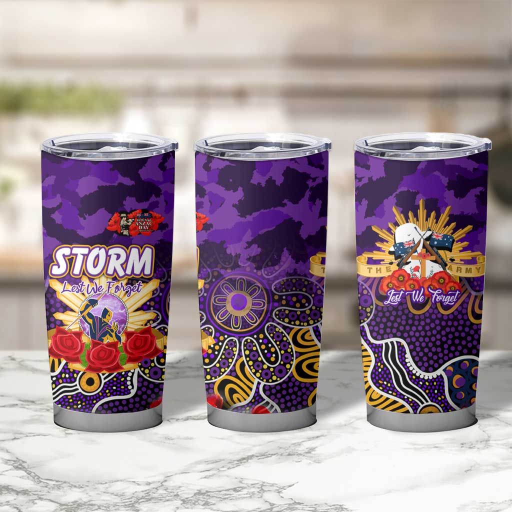 Personalized Storm ANZAC Day Tumbler Cup Australian Army - Lest We Forget