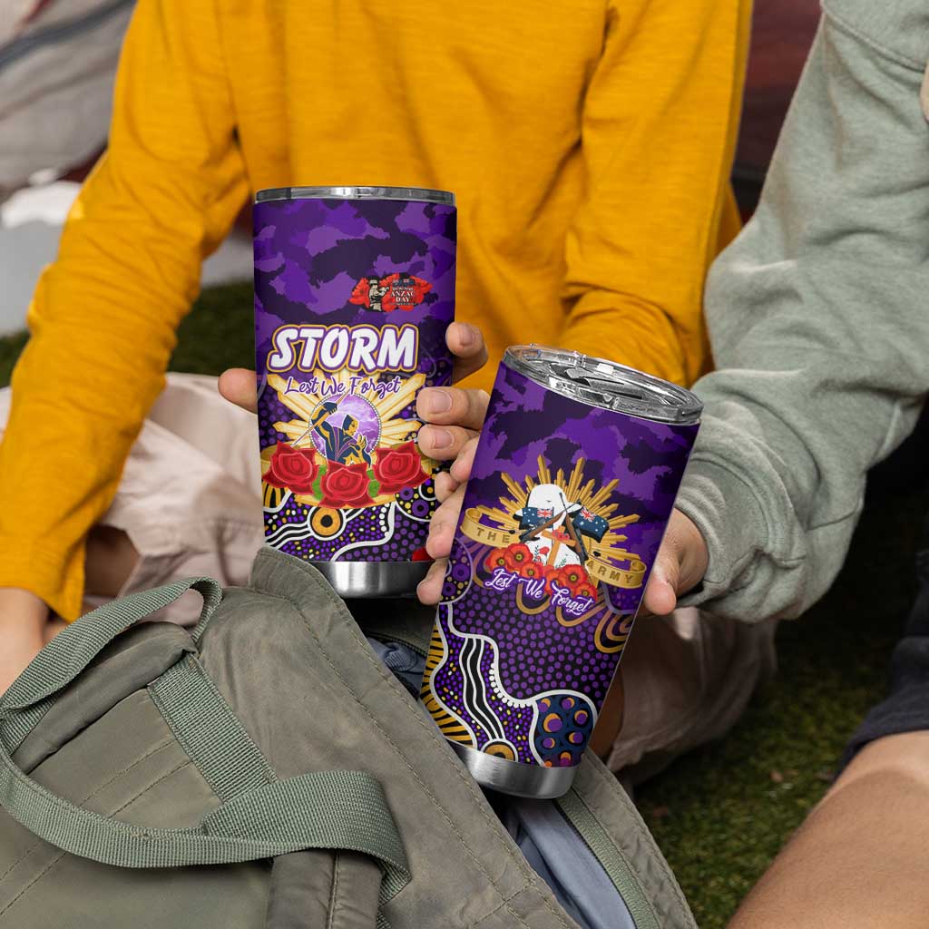 Personalized Storm ANZAC Day Tumbler Cup Australian Army - Lest We Forget