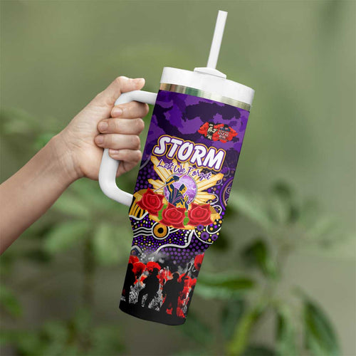 Personalized Storm ANZAC Day Tumbler With Handle Australian Army - Lest We Forget