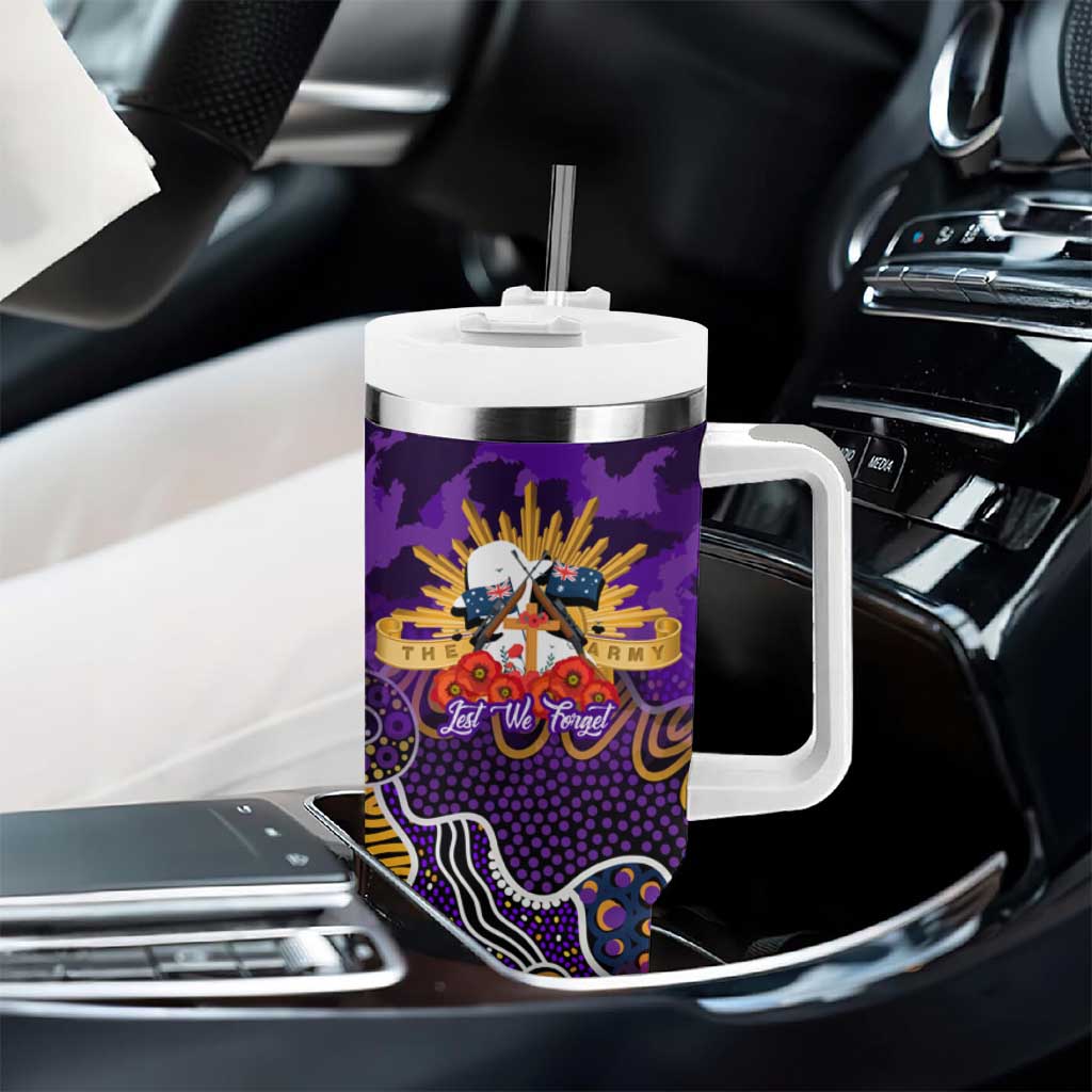 Personalized Storm ANZAC Day Tumbler With Handle Australian Army - Lest We Forget