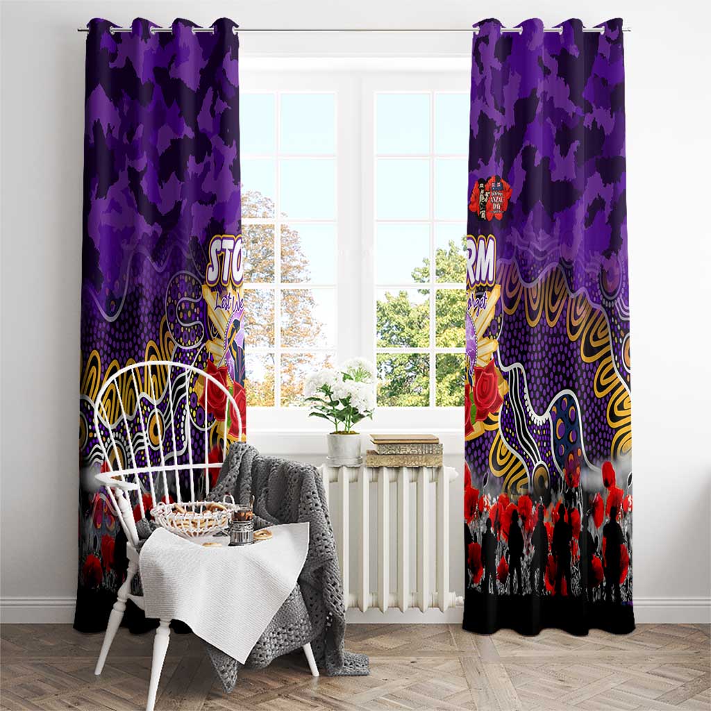 Storm ANZAC Day Window Curtain Australian Army - Lest We Forget