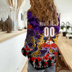 Personalized Storm ANZAC Day Women Casual Shirt Australian Army - Lest We Forget