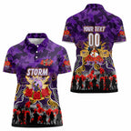 Personalized Storm ANZAC Day Women Polo Shirt Australian Army - Lest We Forget