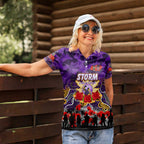 Personalized Storm ANZAC Day Women Polo Shirt Australian Army - Lest We Forget