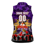 Personalized Storm ANZAC Day Women Sleeveless Polo Shirt Australian Army - Lest We Forget
