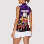 Personalized Storm ANZAC Day Women Sleeveless Polo Shirt Australian Army - Lest We Forget