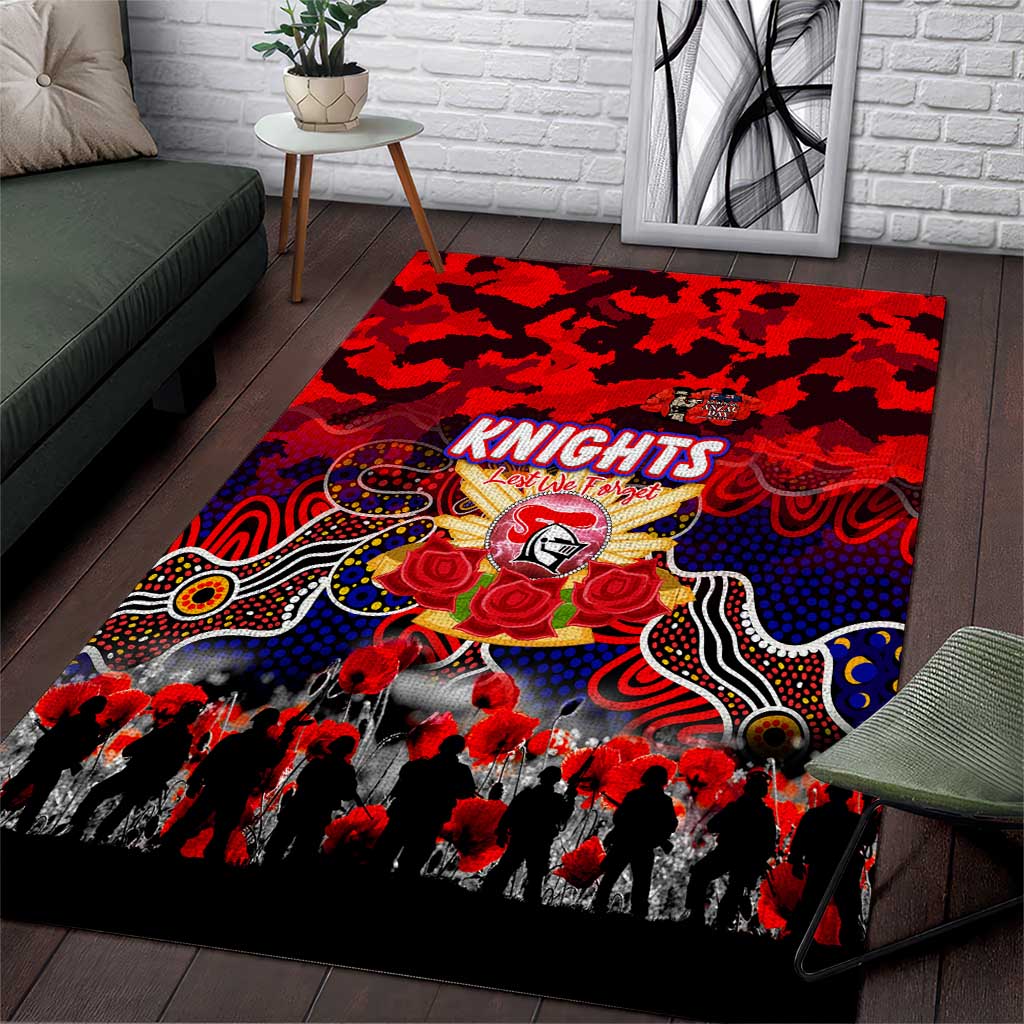 Knights ANZAC Day Area Rug Australian Army - Lest We Forget