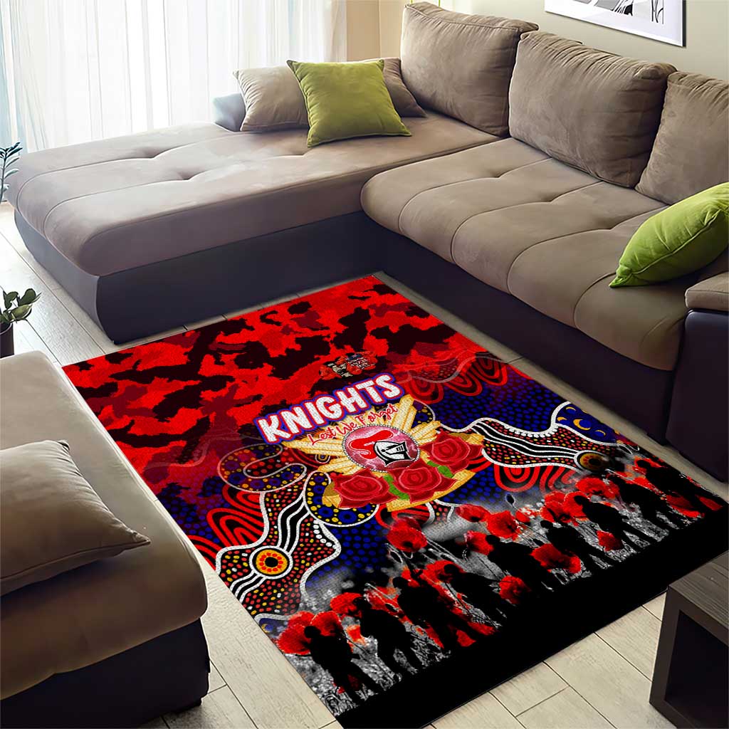 Knights ANZAC Day Area Rug Australian Army - Lest We Forget